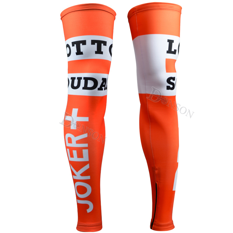 Radsport Beinwarmer Lotto 2015 orange